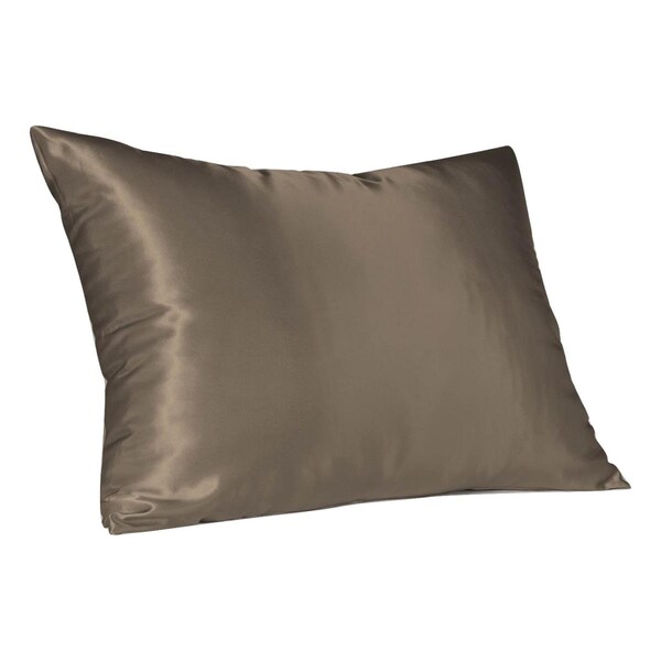 Sweet Dreams Satin Pillowcase with Hidden Zipper Standard - Pewter - 4100SPEW
