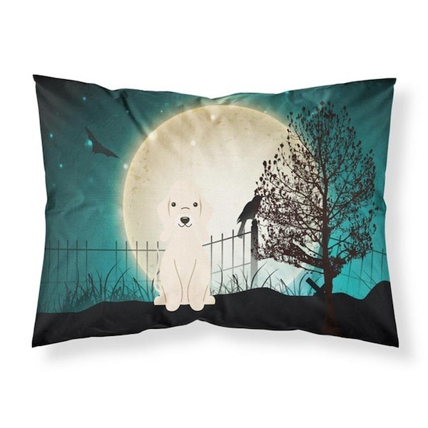 Micasa Halloween Scary Bedlington Terrier Sandy Fabric Standard Pillowcase, 20.5 x 0.25 x 30 in. - MI228031