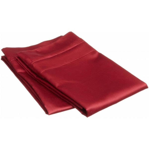 Impressions By Luxor Treasures Egyptian Cotton 650 Thread Count Solid Pillowcase Set Standard-Burgundy - 650SDPC SLBG