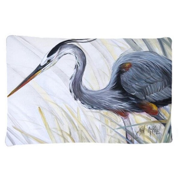 Carolines Treasures Carolines Treasures JMK1017PILLOWCASE Blue Heron Frog Hunting Fabric Standard Pillowcase - JMK1017PILLOWCASE