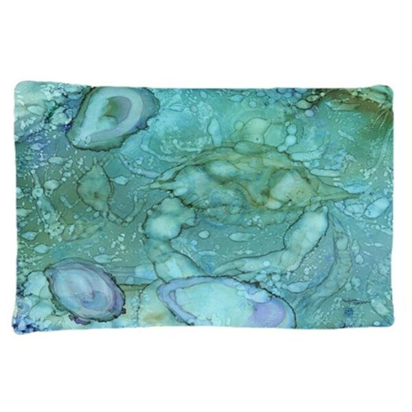 Carolines Treasures Carolines Treasures 8963PILLOWCASE Abstract Crabs & Oysters Fabric Standard Pillowcase - 8963PILLOWCASE
