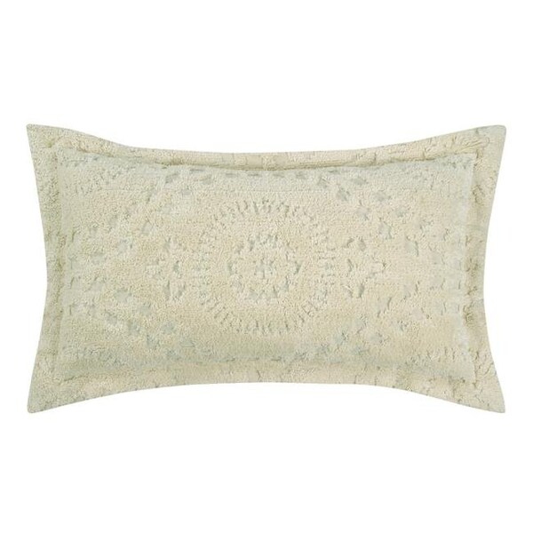 Better Trends Better Trends SHR2036NA Rio Cotton Pillow Sham; Ivory - King Size - SHR2036NA