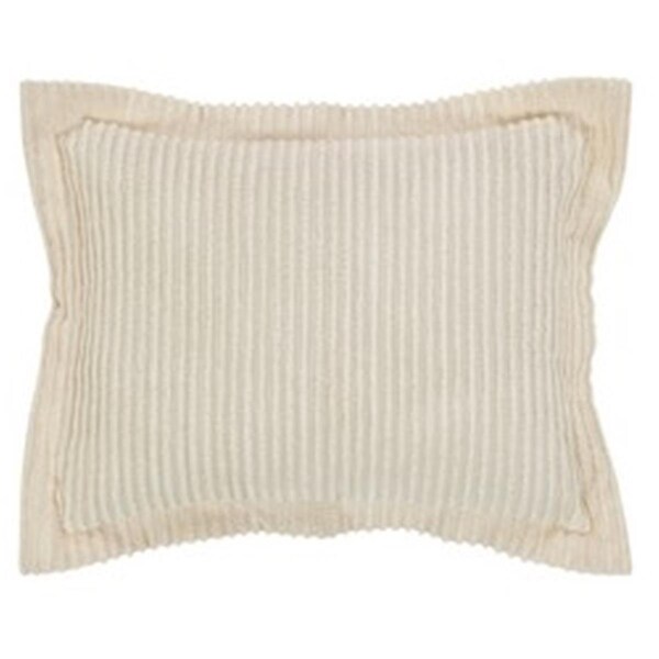 Convenience Concepts Jullian Cotton Pillow Sham, Ivory - Standard Size - HI3682659