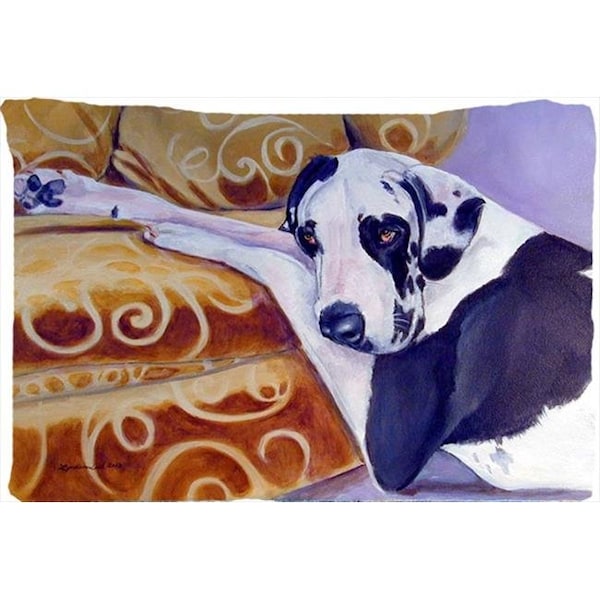 Carolines Treasures Carolines Treasures 7162PILLOWCASE 20.5 x 30 in. Harlequin Natural Great Dane Moisture Wicking Fabric Standard Pillowcase - 7162PILLOWCASE