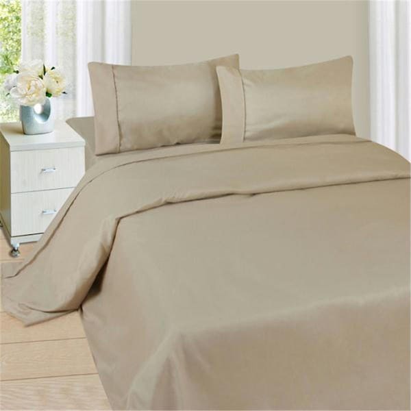 Gfancy Fixtures Lavish Home Series 1200 4 Piece Queen Sheet Set - Bone - GF3210230