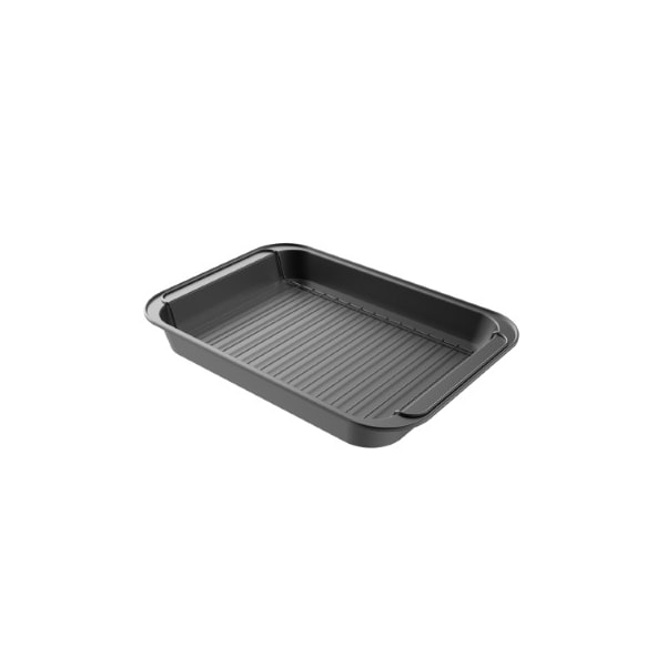 Hastings Home Roasting Pan with Flat Rack Nonstick Oven Roaster, Grid to Drain Fat and Grease Kitchen Cookware - 252985ALP