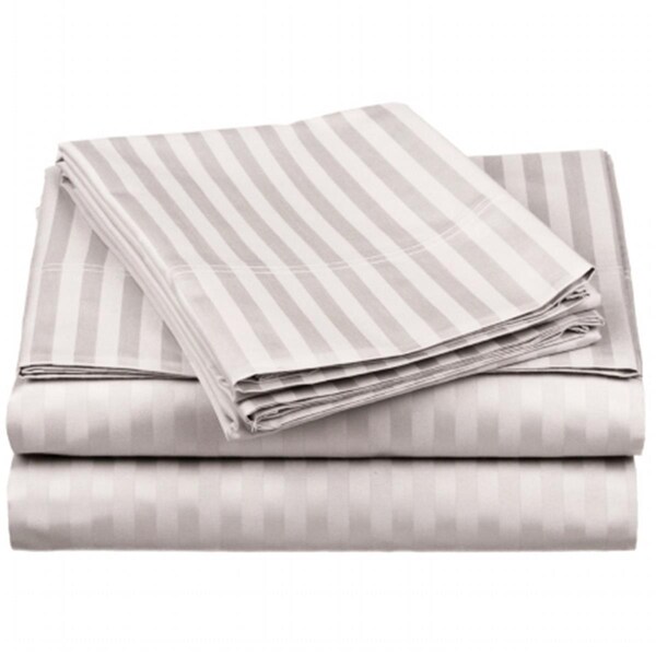 Impressions By Luxor Treasures Egyptian Cotton 650 Thread Count California King Sheet Set-Silver - 650CKSH STSV