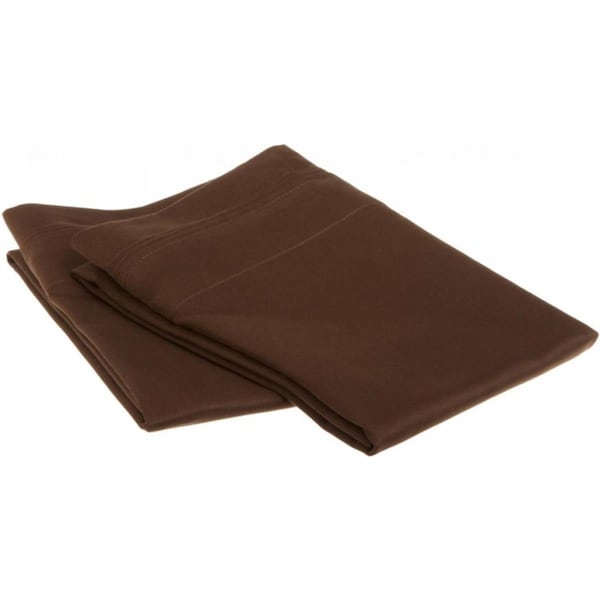 Impressions By Luxor Treasures Egyptian Cotton 1500 Thread Count Solid Pillowcase Set Standard-Mocha - 1500SDPC SLMO