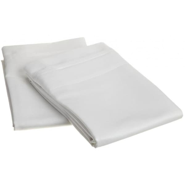 Impressions By Luxor Treasures Egyptian Cotton 650 Thread Count Solid Pillowcase Set King-White - 650KGPC SLWH