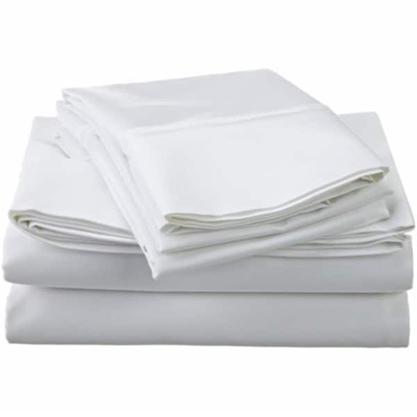 Impressions By Luxor Treasures Egyptian Cotton 1200 Thread Count Solid Sheet Set California King-White - 1200CKSH SLWH