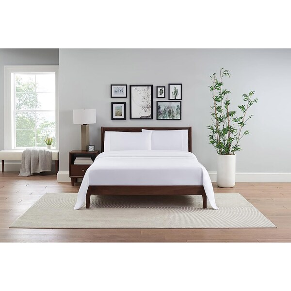 Monarch Brands Aston & Arden Bamboo - Queen, White - P-SS-BBQN-WH