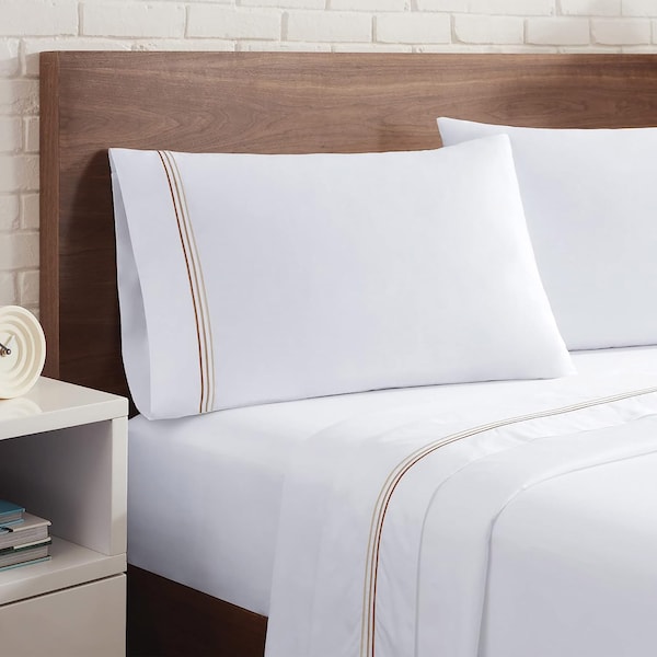 Monarch Brands Aston & Arden Sateen - Twin, Beige - P-SS-T600-TW-BG