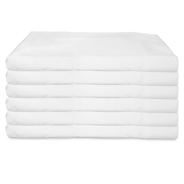 Monarch Brands Lulworth T180 Flat Bed Sheets - Full, 6PK - P-T180-81108-6PK