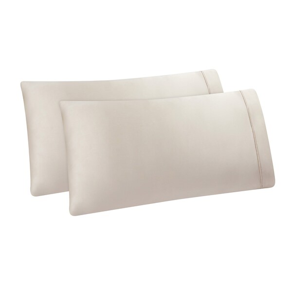Monarch Brands Aston & Arden Tencel Pillowcase Standard, Beige, 2PK - P-SS-SP-400-BG