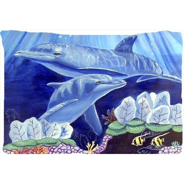 Carolines Treasures Carolines Treasures 7080PILLOWCASE 20.5 x 30 in. Dolphin Under The Sea Moisture Wicking Fabric Standard Pillowcase - 7080PILLOWCASE