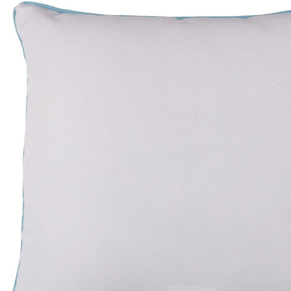 Homeroots Multi Color Marine Square Quote Printed Decorative Throw Pillow Cover 18 x 18 in. - 355275