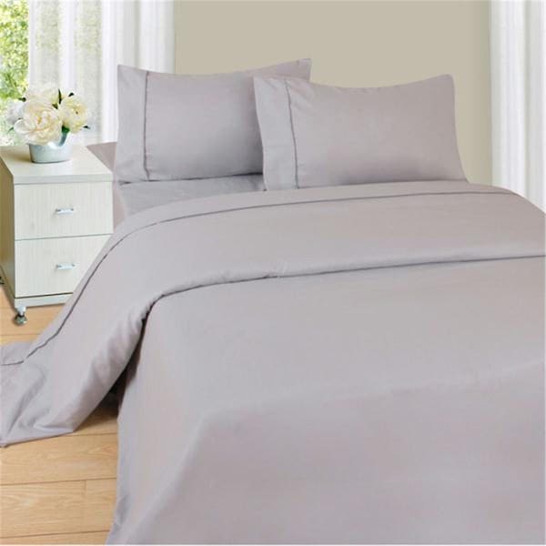 Gfancy Fixtures Lavish Home Series 1200 4 Piece King Sheet Set - Silver - GF3198812