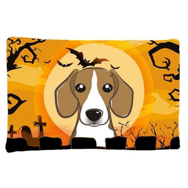 Carolines Treasures Carolines Treasures BB1797PILLOWCASE Halloween Beagle Fabric Standard Pillowcase - BB1797PILLOWCASE
