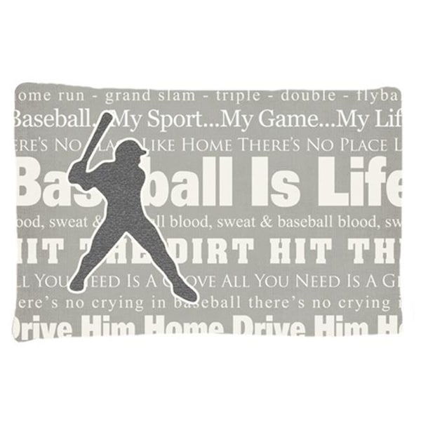 Carolines Treasures Carolines Treasures SB3078PILLOWCASE Baseball Is Life Moisture Wicking Fabric Standard Pillowcase - SB3078PILLOWCASE