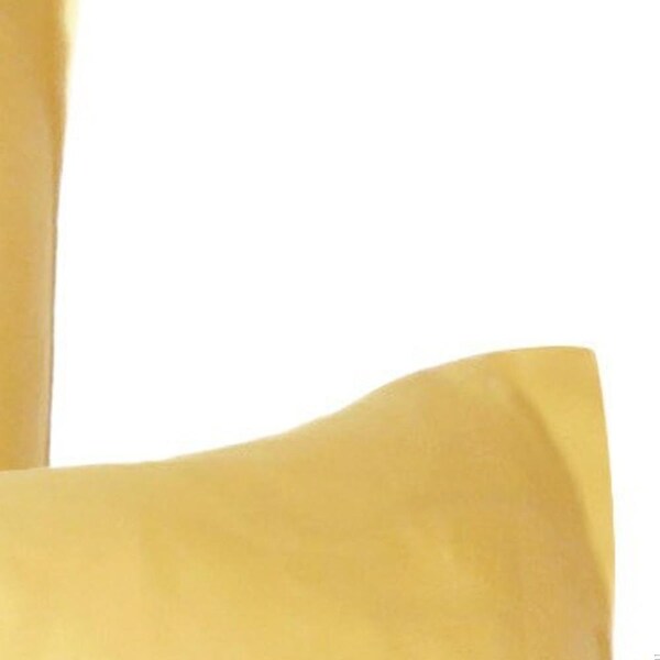 Homeroots 20 x 40 in. Gold Dreamy Silky Satin King Size Pillowcases - 387840