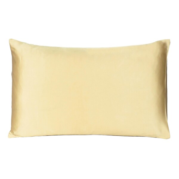 Homeroots 20 x 40 in. Gold Dreamy Silky Satin King Size Pillowcases - 387840