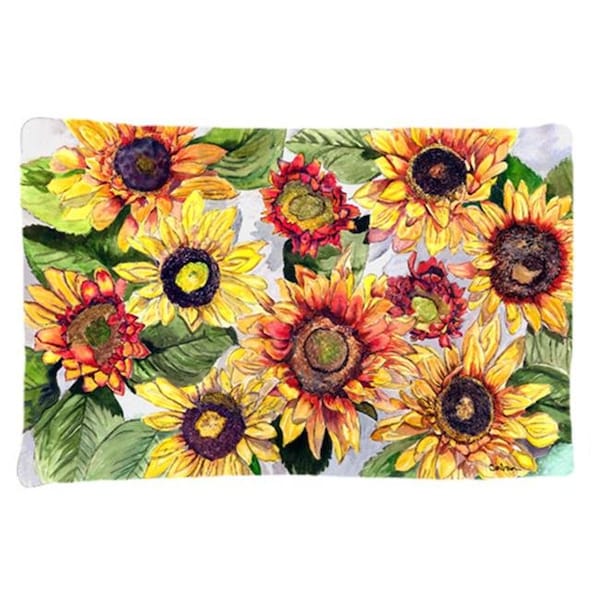 Carolines Treasures Carolines Treasures 8766PILLOWCASE 20.5 x 30 in. Sunflowers Moisture Wicking Fabric Standard Pillow Case - 8766PILLOWCASE