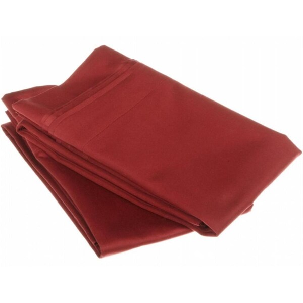 Impressions By Luxor Treasures Egyptian Cotton 1000 Thread Count Solid Pillowcase Set Standard-Burgundy - 1000SDPC SLBG