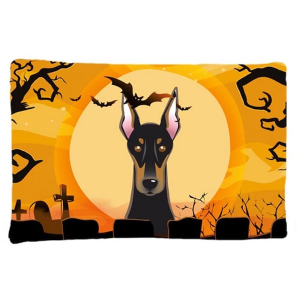 Jensendistributionservices Halloween Doberman Fabric Standard Pillowcase - MI2556805