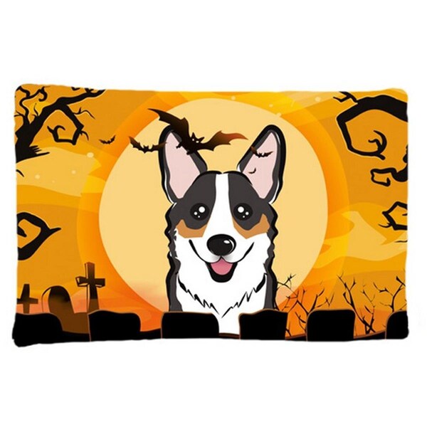 Carolines Treasures Halloween Tricolor Corgi Fabric Standard Pillowcase - BB1813PILLOWCASE