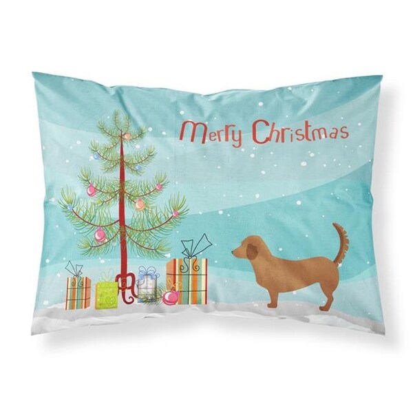 Carolines Treasures Carolines Treasures BB8432PILLOWCASE Alpine Dachsbrake Christmas Fabric Standard Pillowcase - BB8432PILLOWCASE