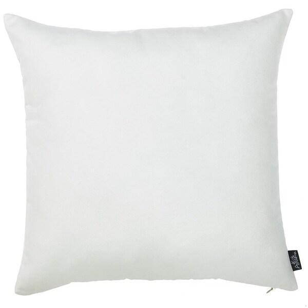 Homeroots White Honey Decorative Throw Pillow Cover2 Piece 18 x 18 in. - 355368