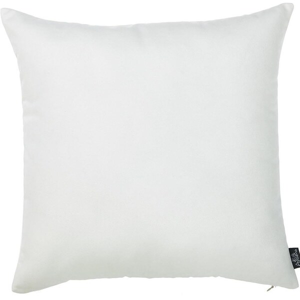 Homeroots White Honey Decorative Throw Pillow Cover2 Piece 18 x 18 in. - 355368
