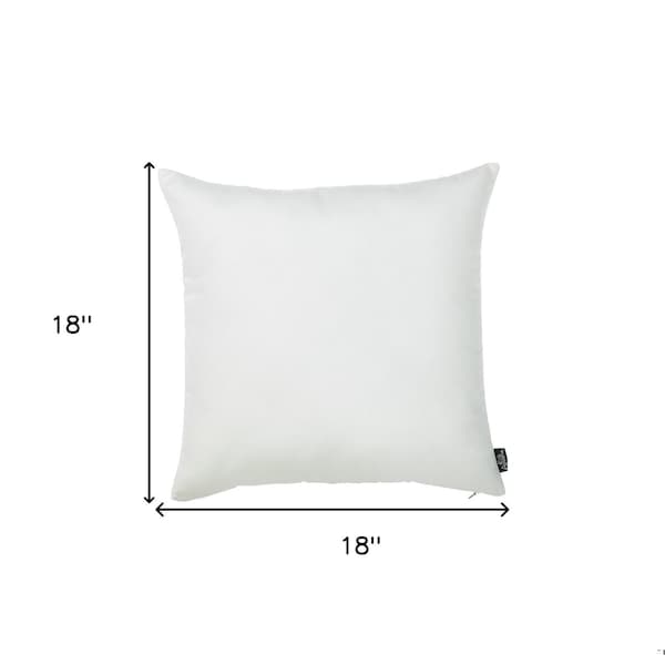 Homeroots White Honey Decorative Throw Pillow Cover2 Piece 18 x 18 in. - 355368