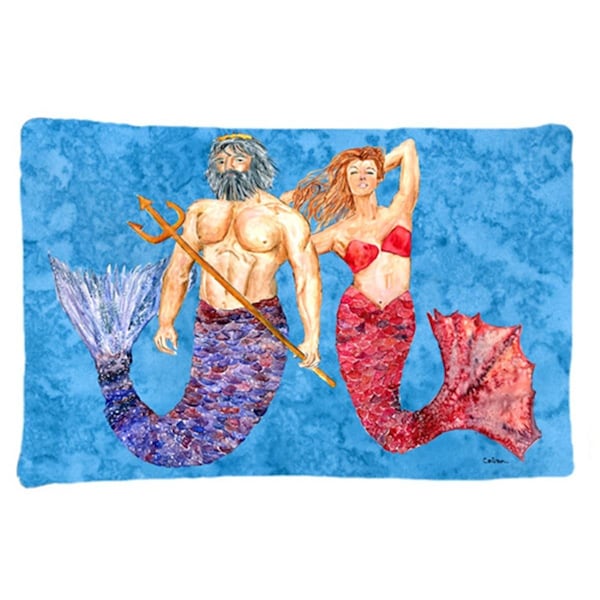 Carolines Treasures 20.5 x 30 in. Mermaid and Merman Moisture Wicking Fabric Standard Pillow Case - 8801PILLOWCASE