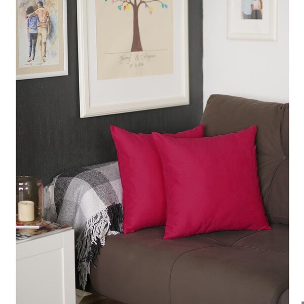 Homeroots Pink Honey Decorative Throw Pillow Cover2 Piece 20 x 20 in. - 355649