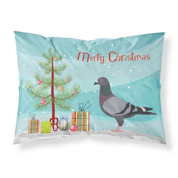 Carolines Treasures Carolines Treasures BB9318PILLOWCASE Racing Pigeon Christmas Fabric Standard Pillowcase - BB9318PILLOWCASE