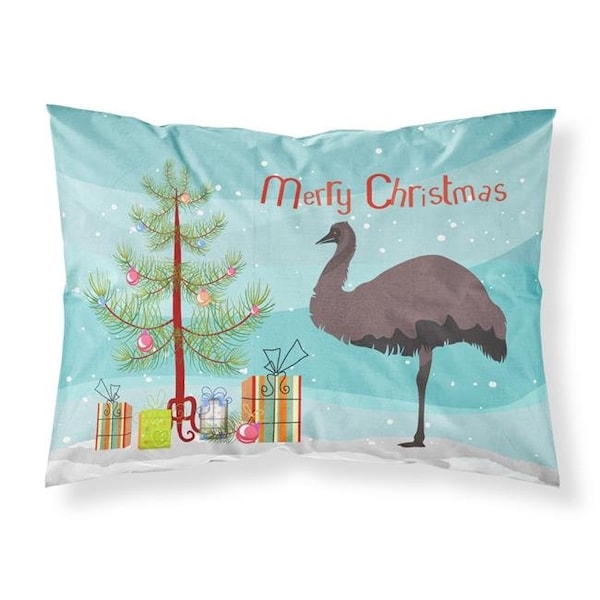 Carolines Treasures Carolines Treasures BB9289PILLOWCASE Emu Christmas Fabric Standard Pillowcase - BB9289PILLOWCASE