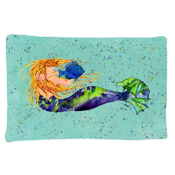 Carolines Treasures 20.5 x 30 in. Mermaid Moisture Wicking Fabric Standard Pillow Case - 8336PILLOWCASE
