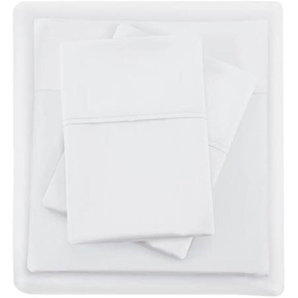 Madison Park California King Size Cotton Blend Sheet Set, White - MP20-4842