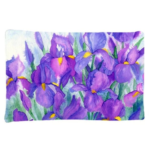 Carolines Treasures Carolines Treasures IBD0256PILLOWCASE Purple Iris Fabric Standard Pillowcase - IBD0256PILLOWCASE