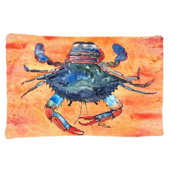 Carolines Treasures 20.5 x 30 in. Crab Moisture Wicking Fabric Standard Pillow Case - 8096PILLOWCASE