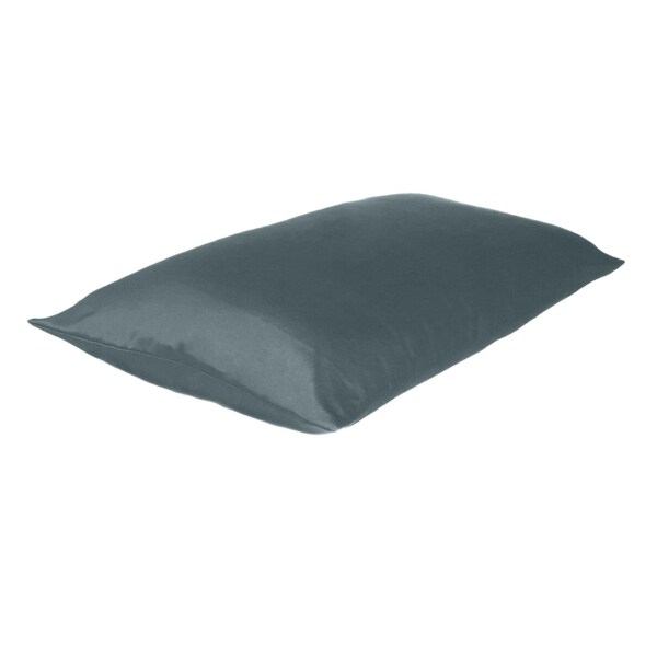 Homeroots 20 x 40 in. Gray Dreamy Silky Satin King Size Pillowcases - 387836