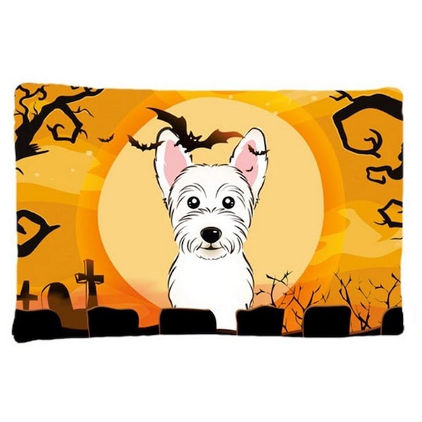 Carolines Treasures Halloween Westie Fabric Standard Pillowcase - BB1784PILLOWCASE
