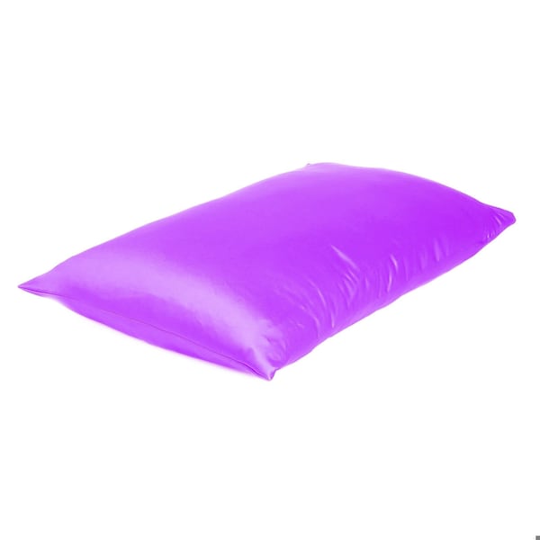 Homeroots 20 x 30 in. Violet Dreamy Silky Satin Queen Size Pillowcases - 387895