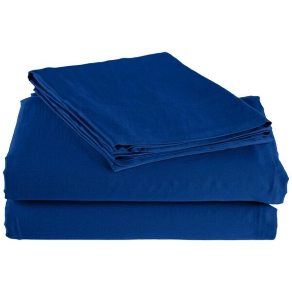 Impressions By Luxor Treasures Rayon from Bamboo 300 Thread Count Solid Sheet Set King-Smoke Blue - B300KGSH SLSB
