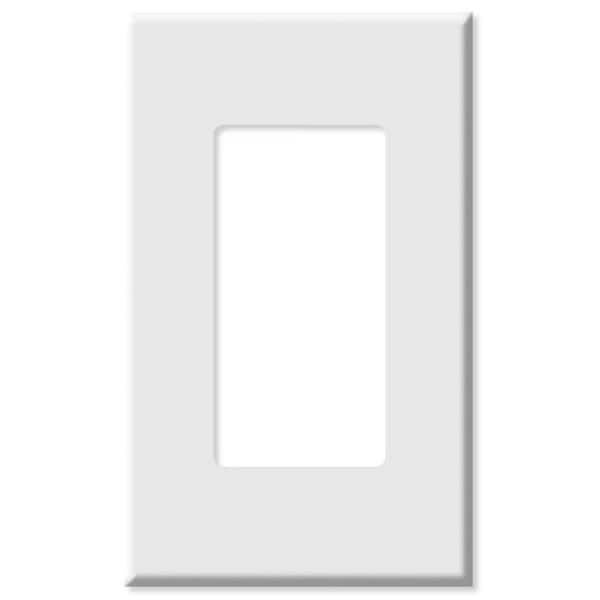 Leviton Leviton LV80301x-LV80301W Decora Plus Screwless Snap-On Wallplate; 1 Gang; White - LV80301x : LV80301W