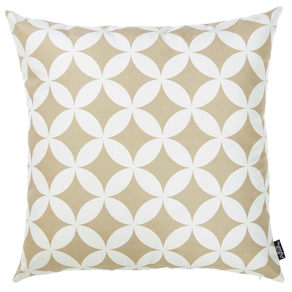 Homeroots Multi Color Tropical Deco Printed Decorative Throw Pillow Cover 18 x 18 in. - 355448