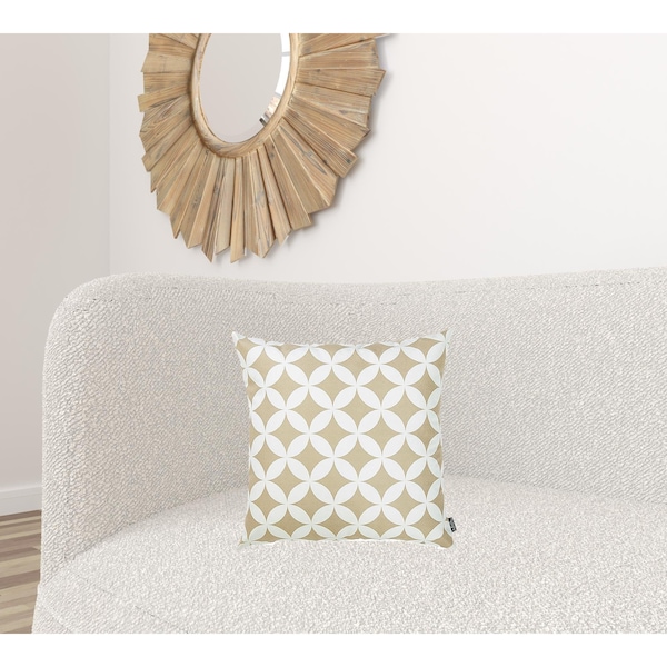 Homeroots Multi Color Tropical Deco Printed Decorative Throw Pillow Cover 18 x 18 in. - 355448