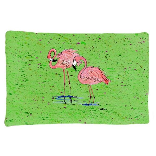 Carolines Treasures Carolines Treasures 8567PILLOWCASE 20.5 x 30 in. Flamingo Moisture Wicking Fabric Standard Pillow Case - 8567PILLOWCASE