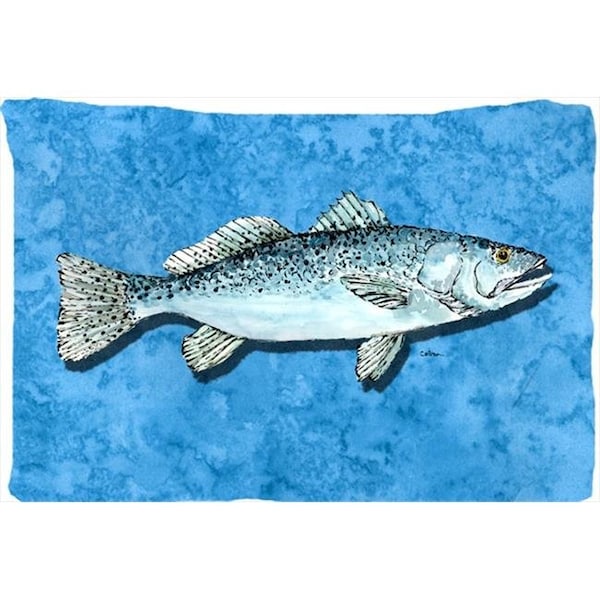 Carolines Treasures Carolines Treasures 8770PILLOWCASE 20.5 x 30 in. Fish - Trout Moisture Wicking Fabric Standard Pillowcase - 8770PILLOWCASE
